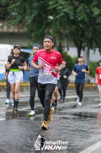 Race photo from Smartfren Run 2024