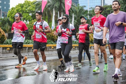 Race photo from Smartfren Run 2024