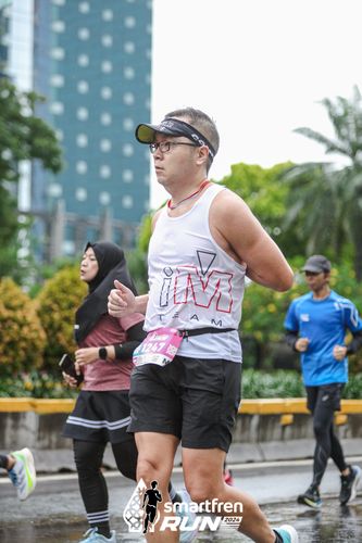 Race photo from Smartfren Run 2024