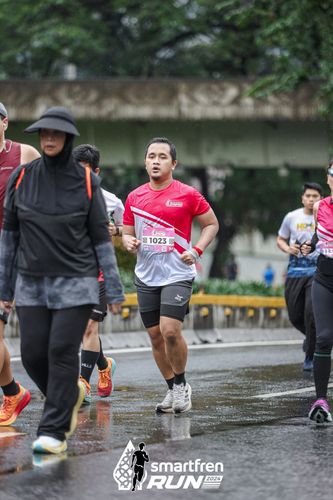 Race photo from Smartfren Run 2024