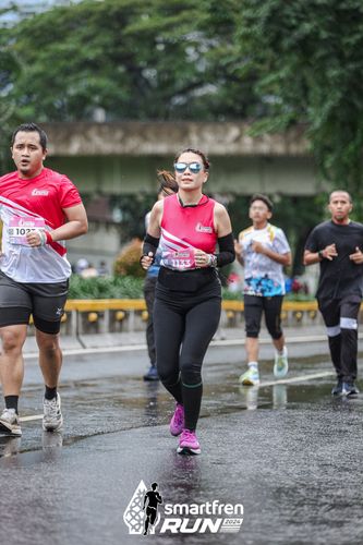 Race photo from Smartfren Run 2024