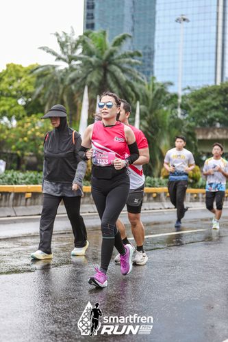 Race photo from Smartfren Run 2024