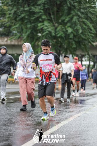 Race photo from Smartfren Run 2024