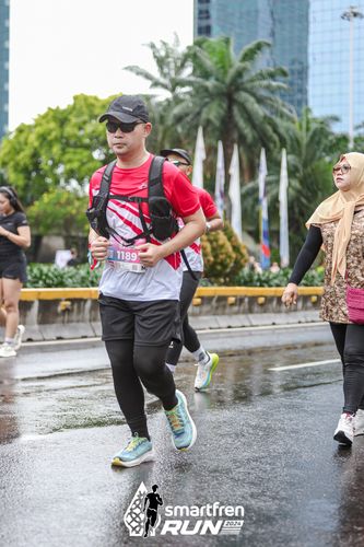 Race photo from Smartfren Run 2024