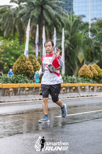 Race photo from Smartfren Run 2024