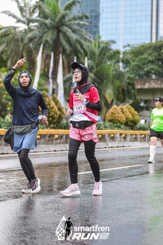 Race photo from Smartfren Run 2024
