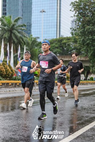 Race photo from Smartfren Run 2024