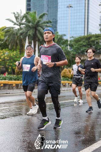 Race photo from Smartfren Run 2024