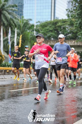 Race photo from Smartfren Run 2024