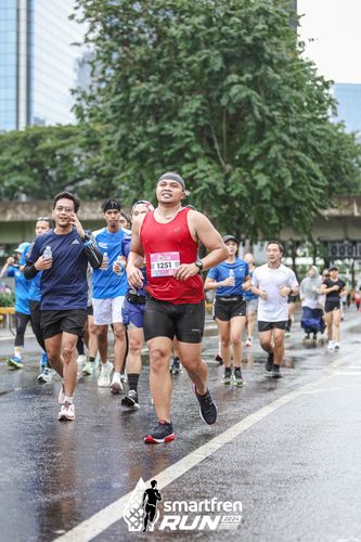 Race photo from Smartfren Run 2024