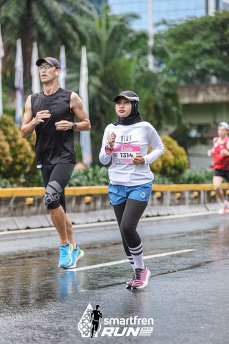 Race photo from Smartfren Run 2024