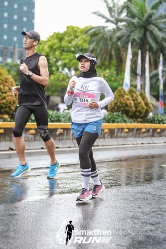 Race photo from Smartfren Run 2024