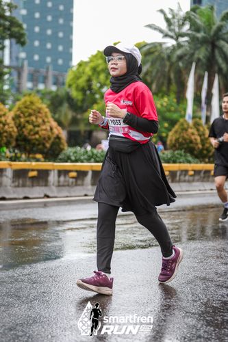 Race photo from Smartfren Run 2024