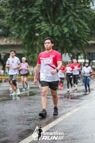 Race photo from Smartfren Run 2024