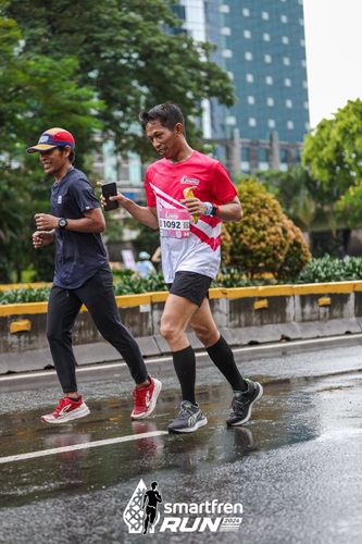 Race photo from Smartfren Run 2024