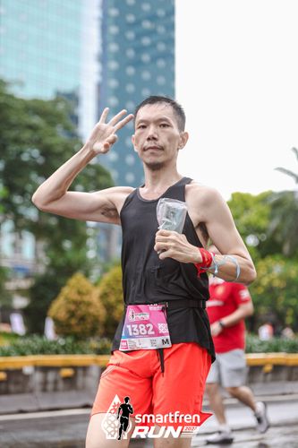 Race photo from Smartfren Run 2024