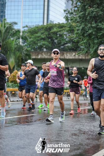 Race photo from Smartfren Run 2024