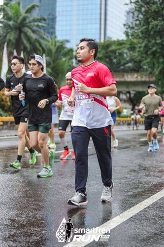 Race photo from Smartfren Run 2024
