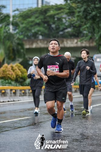 Race photo from Smartfren Run 2024