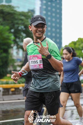 Race photo from Smartfren Run 2024