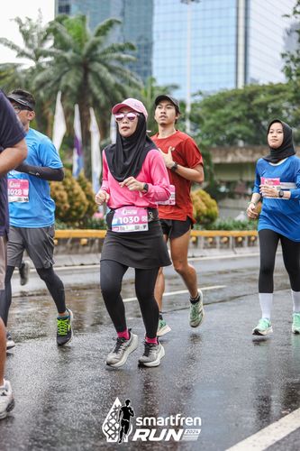 Race photo from Smartfren Run 2024