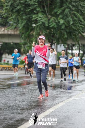 Race photo from Smartfren Run 2024