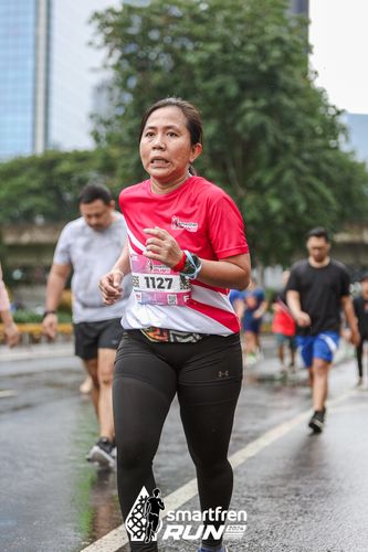 Race photo from Smartfren Run 2024