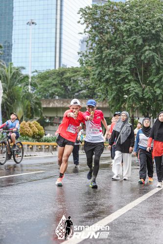 Race photo from Smartfren Run 2024
