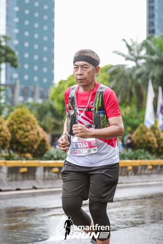 Race photo from Smartfren Run 2024