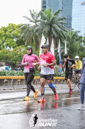 Race photo from Smartfren Run 2024
