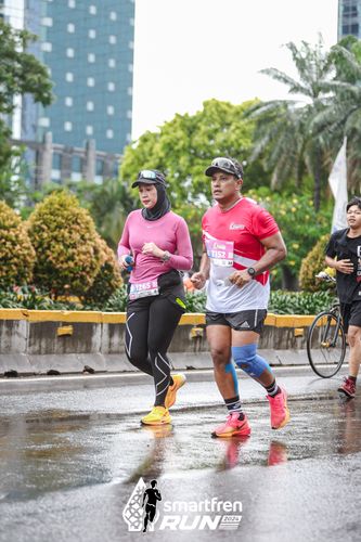 Race photo from Smartfren Run 2024