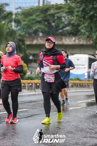 Race photo from Smartfren Run 2024