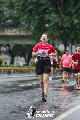 Race photo from Smartfren Run 2024