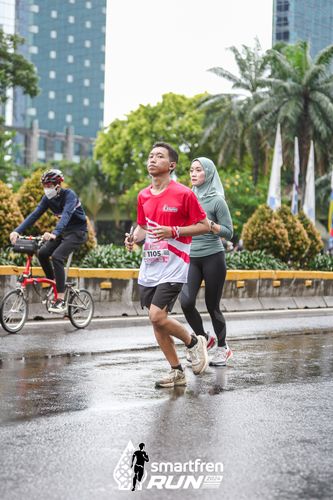Race photo from Smartfren Run 2024