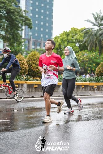 Race photo from Smartfren Run 2024