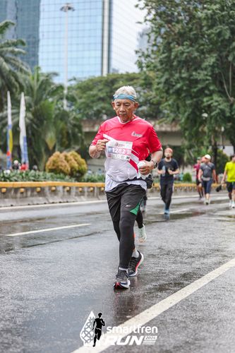 Race photo from Smartfren Run 2024