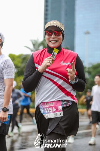 Race photo from Smartfren Run 2024