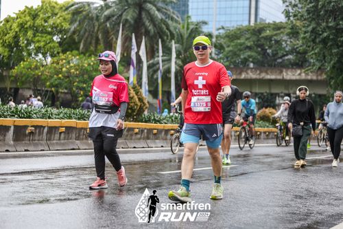 Race photo from Smartfren Run 2024