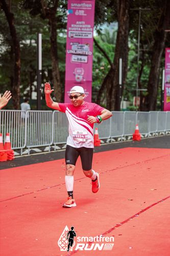 Race photo from Smartfren Run 2024