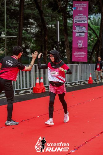 Race photo from Smartfren Run 2024