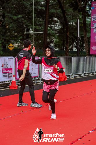 Race photo from Smartfren Run 2024