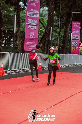 Race photo from Smartfren Run 2024