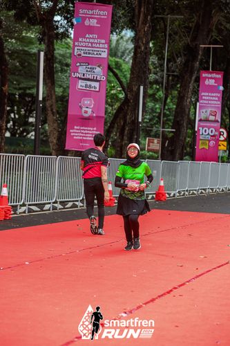 Race photo from Smartfren Run 2024