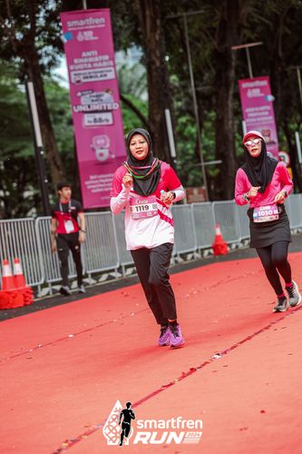 Race photo from Smartfren Run 2024
