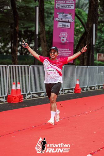 Race photo from Smartfren Run 2024