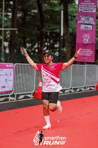 Race photo from Smartfren Run 2024