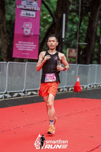 Race photo from Smartfren Run 2024