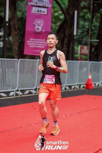 Race photo from Smartfren Run 2024