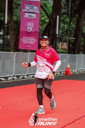 Race photo from Smartfren Run 2024