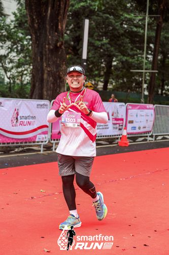 Race photo from Smartfren Run 2024